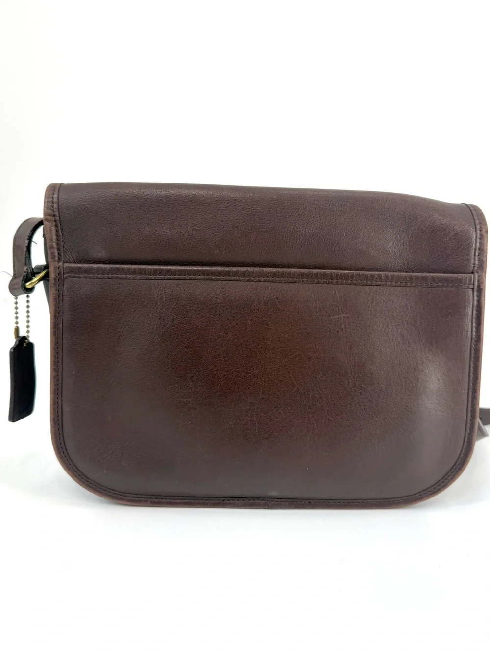 Coach 9790 Vintage Leather City Bag Crossbody Turnlock Purse, Mahogany Brown